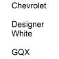 Preview: Chevrolet, Designer White, GQX.